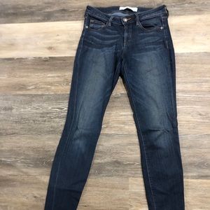 Skinny jeans dark blue wash